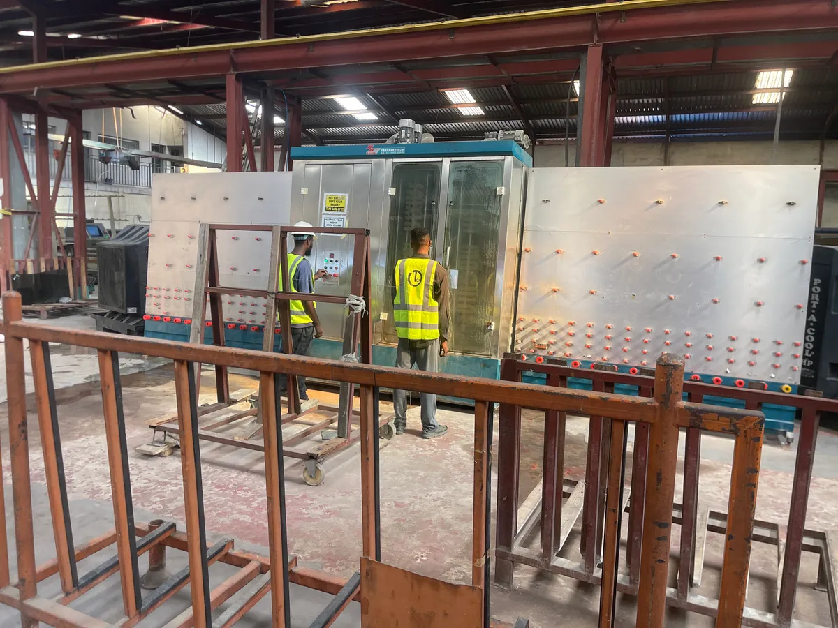 TechnoGlass factory and logistics